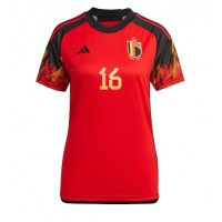 Belgium Thorgan Hazard #16 Replica Home Shirt Ladies World Cup 2022 Short Sleeve